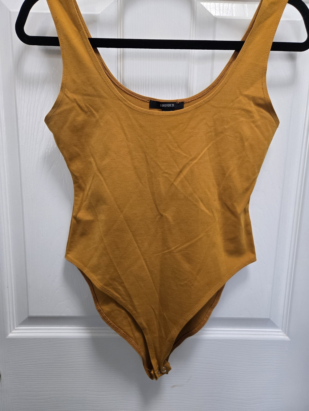 Forever 21 Girls' Mustard Yellow One-Piece Bodysuit
